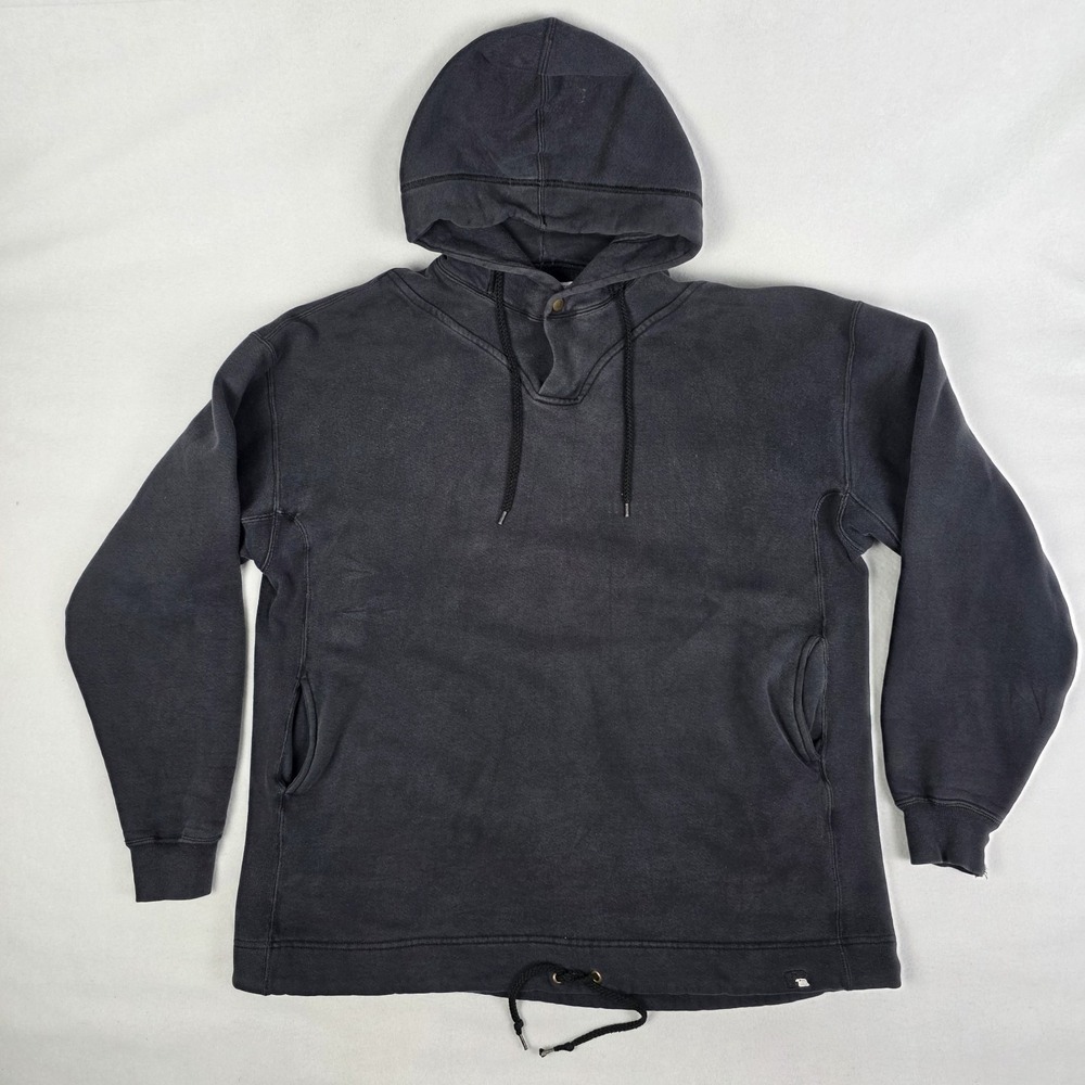 Vintage 90s Russell Athletic Hoodie Mens XL Black Made In USA Skater Reinforced